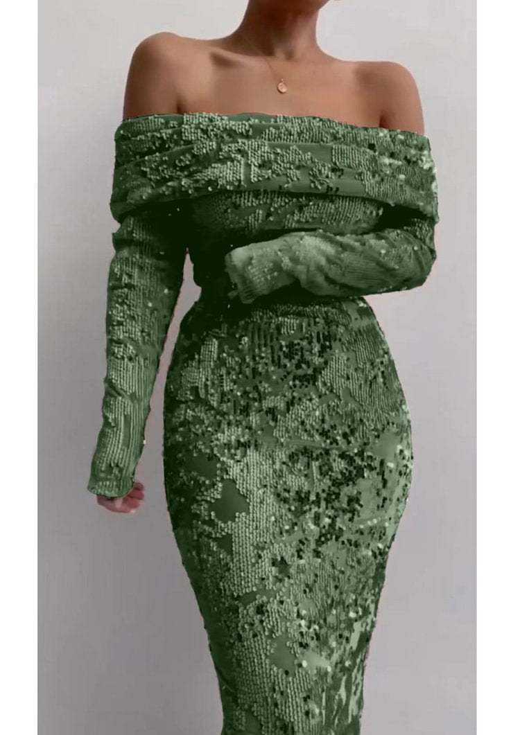 Sexy Sequined Gilding Women's Dress